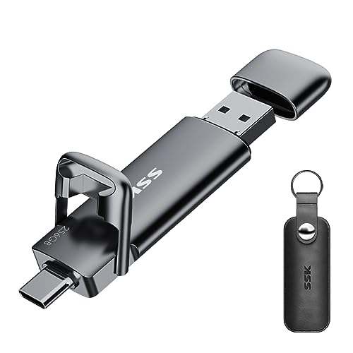 SSK 256GB Dual USB C Flash...
