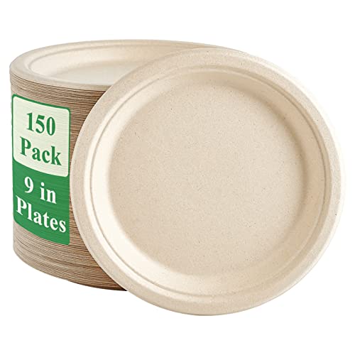 Vplus 150 Pack Paper Plates 9...