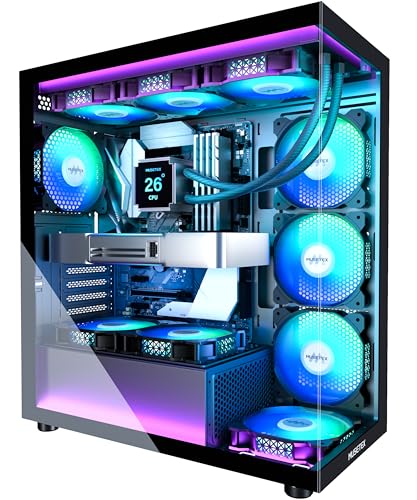 MUSETEX ATX PC Case 7 PWM ARGB...