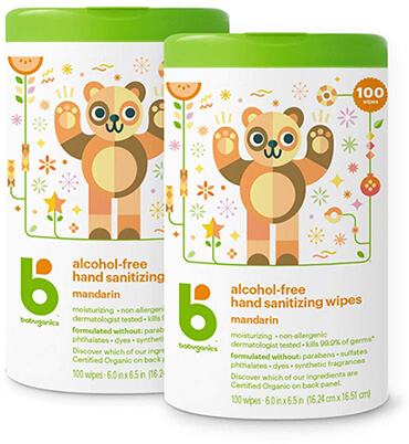 Babyganics hand Sanitizer Wipe