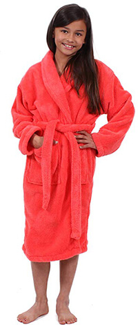 Turkuoise Girls Ultra Soft Plush Bathrobe