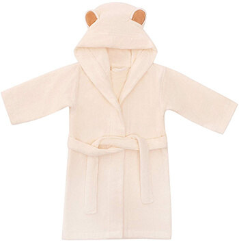 Natemia Extra Soft Bamboo Hooded Bathrobe for Kids