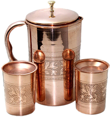 STREET CRAFT Copper Pitcher and Cups