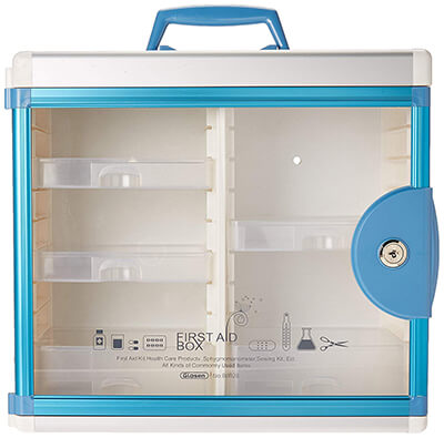 Glosen First Aid Box Lockable Medicine Box