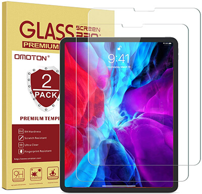 OMOTON [2 Pack] Screen Protector for iPad Pro 12.9