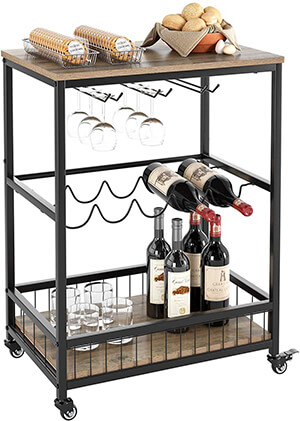 HOMECHO Bar Serving Cart