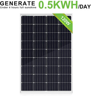 ECO-WORTHY 120 Watts 12 Volt Solar Panel