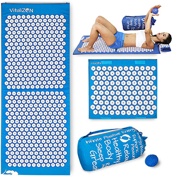 VitaliZEN Extra Long 51” & 12,000 Spikes Acupressure Mat Set