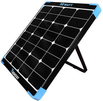 Renogy 50W 12V Eclipse Monocrystalline Portable Solar Panel