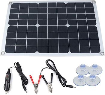 SHIERLENG 20W 12V Flexible Solar Panel