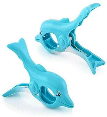 C&H Solutions Dolphin Beach Towel Clips