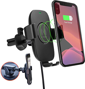 HyperGear Qi Wireless Fast Charge Car Phone Mount Kit