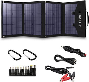 COOCHEER Solar Panel 120W, Portable Solar Panel Charger