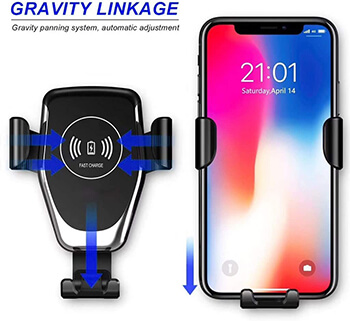 LINGLONGAN Car Phone Mounts Wireless Charger