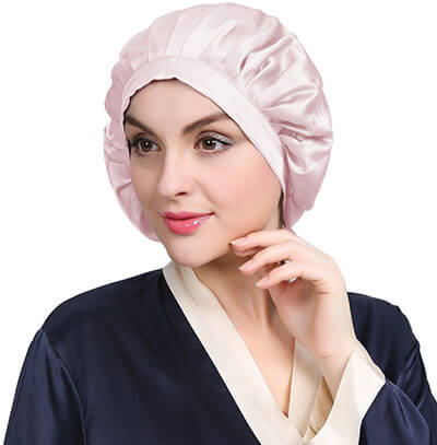 LilySilk 100% Mulberry Silk sleeping cap