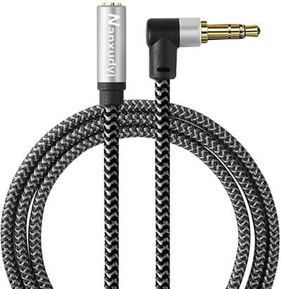 Nanxudyj Right Angle AUX Extension Cable