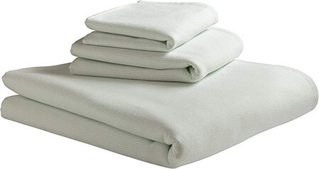 Rivet Casual Striped 100% Cotton Washcloth Bath Towel
