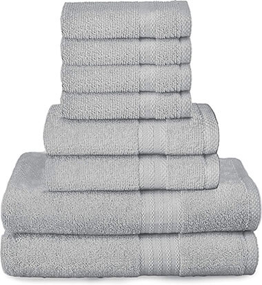 Glamburg Ultra Soft 8-Piece Towel Set