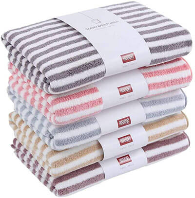 RJUN New Microfiber Bath Towel Set