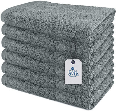 DAN RIVER 100%-Cotton Terry Bath Towels