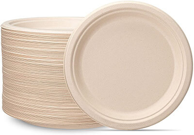 Comfy Compostable Heavy-Duty Paper Plates