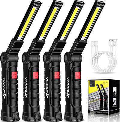 VICOODA Rechargeable LED Work Light with Magnetic Base