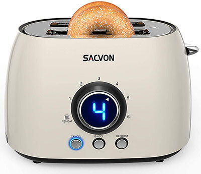 SACVON Stainless Steel Bagel Toaster